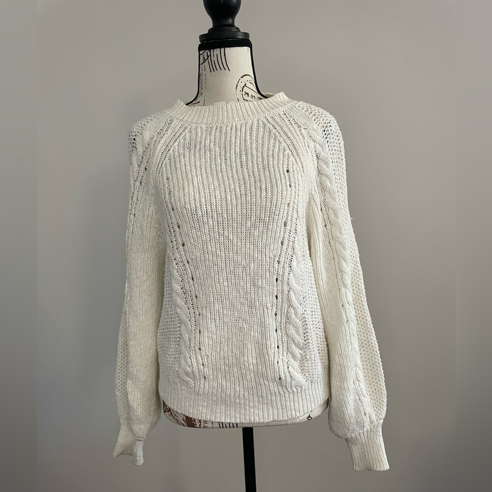 Francesca‘s knit cream sweater